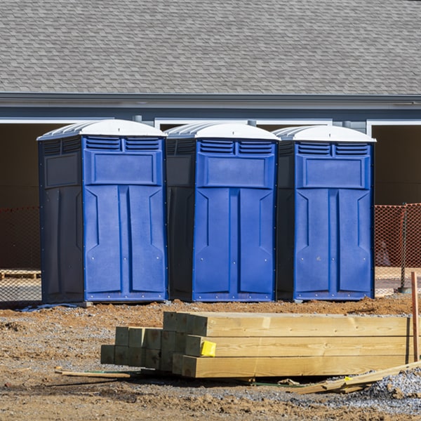 how often are the portable restrooms cleaned and serviced during a rental period in Swarthmore Pennsylvania